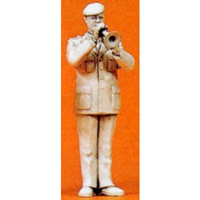 Military Musician Cornet Player Unpainted Figure