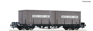 NS Rs Bogie Stake Wagon w/USL Container Load IV