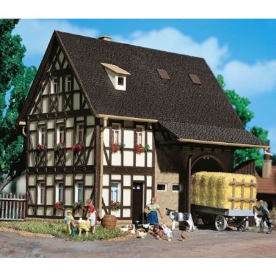 Farmhouse with Barn and Yard Gate Kit