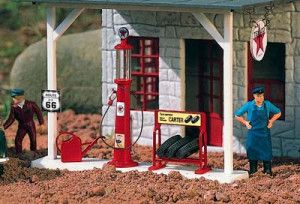 Historic Texaco Petrol Pump and Accessories Kit