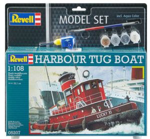 Harbour Tug Boat Model Set (1:108 Scale)