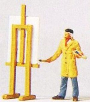 Artist with Easel Figure