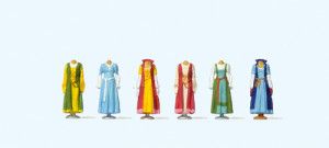 Medieval Costumes on Stands (6) Exclusive Figure Set