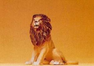 Lion Sitting Figure