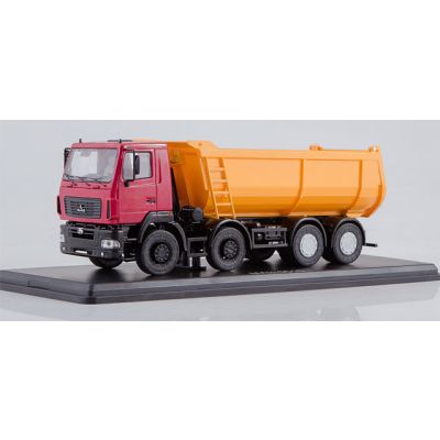 MAZ-6516 Dumper Truck Red/Yellow