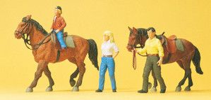 Horses (2) and Riders Exclusive Figure Set