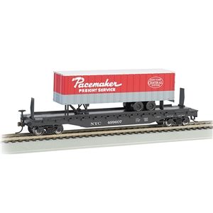 52'6" Flat Car New York Central® with Pacemaker Trailer