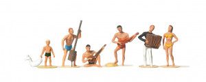 Musicians on the Beach (6) Figure Set