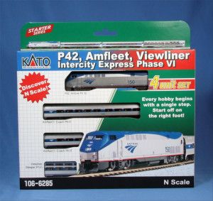 P42 Amfleet Viewliner Intercity  Train Pack (DCC-Fitted)