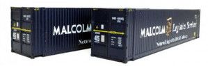 45ft Hi-Cube Container Pack (2) Malcolm Logistics Weathered