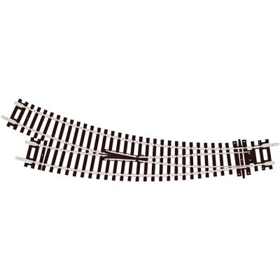 PECO Setrack 00 Gauge Code 100 - Curved Double Radius, R/H Turnout, Insulfrog