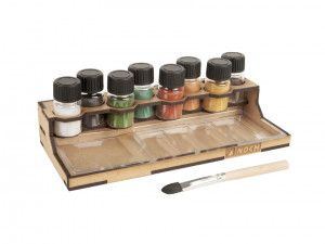 Weathering Powders (7) with Mixing Bench Set
