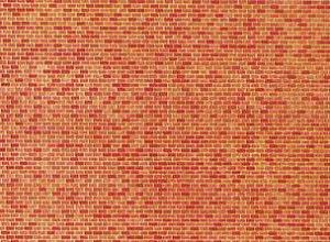 Red Brick Wall Card 250x125mm