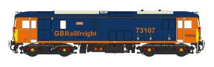 *Class 73 107 'Tracy' GB Railfreight Blue/Orange
