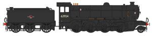 *Gresley O2/4 63924 BR Early Black Weathered