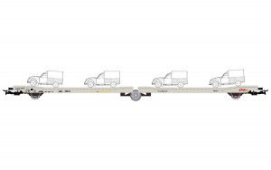 STVA Ladks 3 Axle Flat Wagon w/Citroen 2CV Load IV