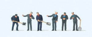French Loco Drivers & Firemen (6) Exclusive Figure Set