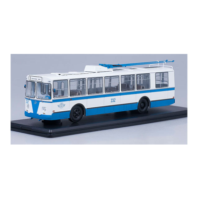 ZIU-682B Trolleybus Blue/White
