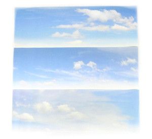 Cloudy Sky Small Photo Backscene (1372x152mm)
