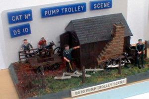 Pump Trolley Scene Whitemetal Kit