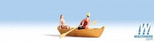 Rowing Boat with Occupants Figure Set