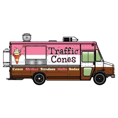 Morgan Olson Route Star Van Traffic Cones Ice Cream