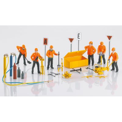 Tracklaying Gang Figure Set (6 & Accessories)