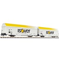 2-unit set, large goods wagon, Hbbks, DB, "isover", era V (long version)