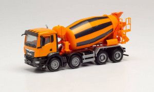 MAN TGS NN 4 Axle Cement Mixer Municipal Orange