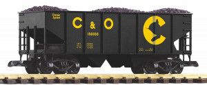 Chessie C&O Rib Sided Hopper w/Coal Load