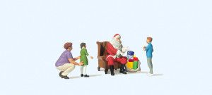 Father Christmas w/Mother & Kids (4) Exclusive Figure Set
