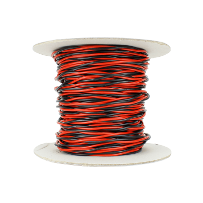 Twisted Bus Wire 25m of 3.5mm (11g) Twin Red/Black