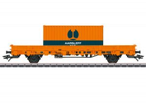 Aarsleff Rail Kls Flat Wagon w/Container Load VI