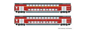 DBAG RE6 Rhien Weser Express Bi-Level Coach Set (2) VI