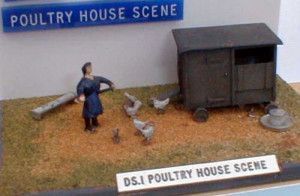 Poultry House Scene Whitemetal Kit